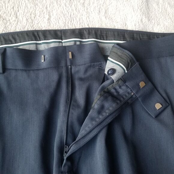 Perry Ellis Portfolio Straight Dress Pants Men's 42x30 Career Suit Trousers - Picture 4 of 10